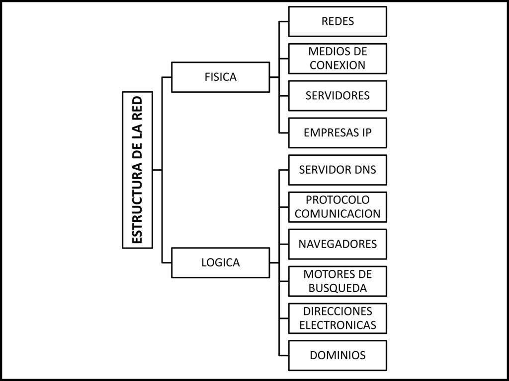 ESTRUCTURA DE LA RED REDES MEDIOS DE CONEXION FISICA SERVIDORES