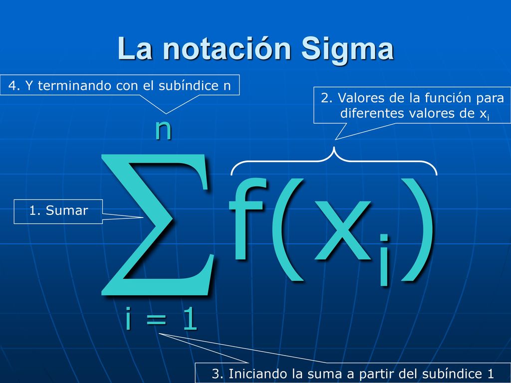 notación sigma