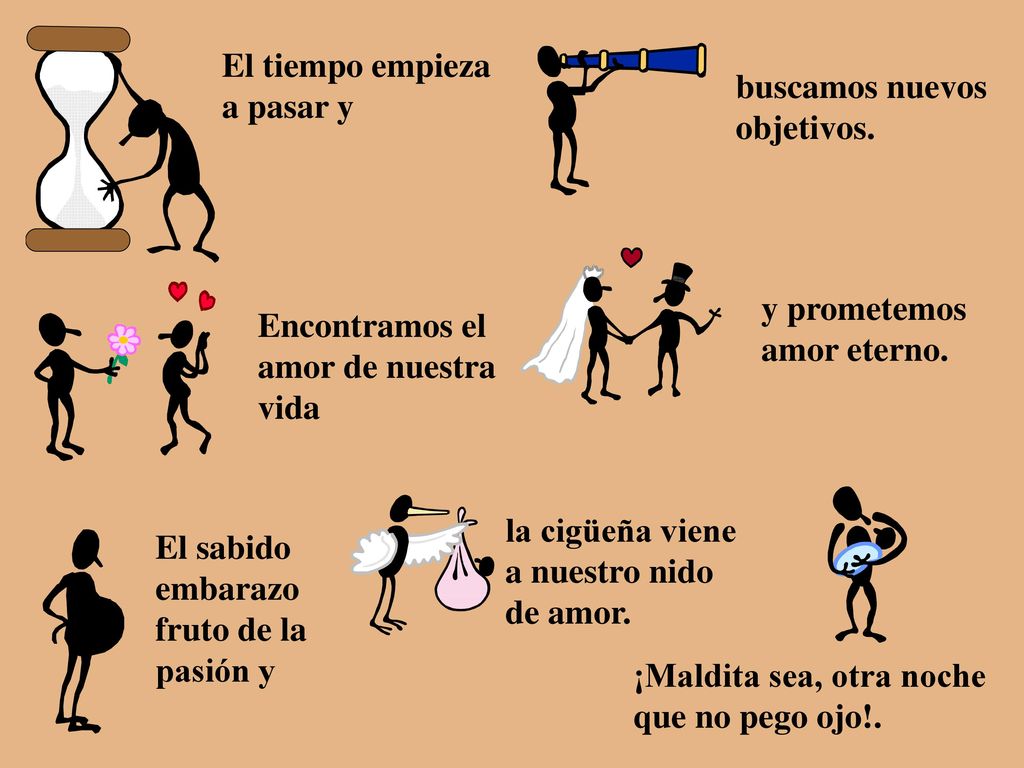 El tiempo empieza a pasar y. buscamos nuevos. objetivos. y prometemos. amor eterno. Encontramos el.