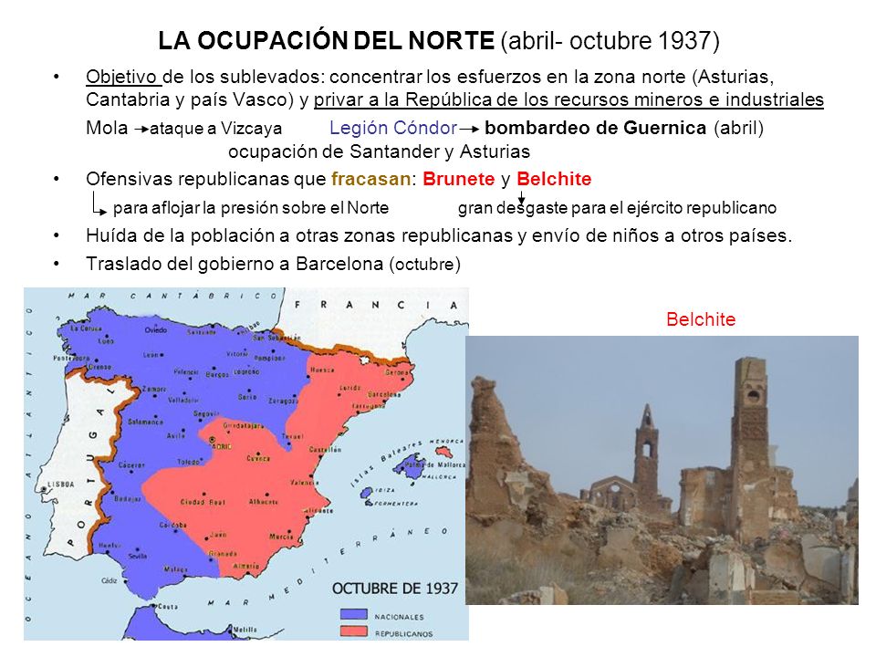 LA OCUPACIÓN DEL NORTE (abril- octubre 1937)