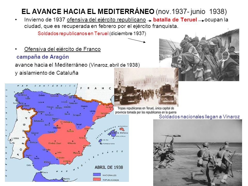 EL AVANCE HACIA EL MEDITERRÁNEO (nov junio 1938)
