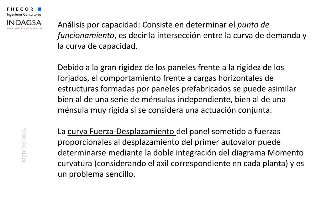 Análisis por capacidad: Consiste en determinar el punto de funcionamiento, es decir la intersección entre la curva de demanda y la curva de capacidad.
