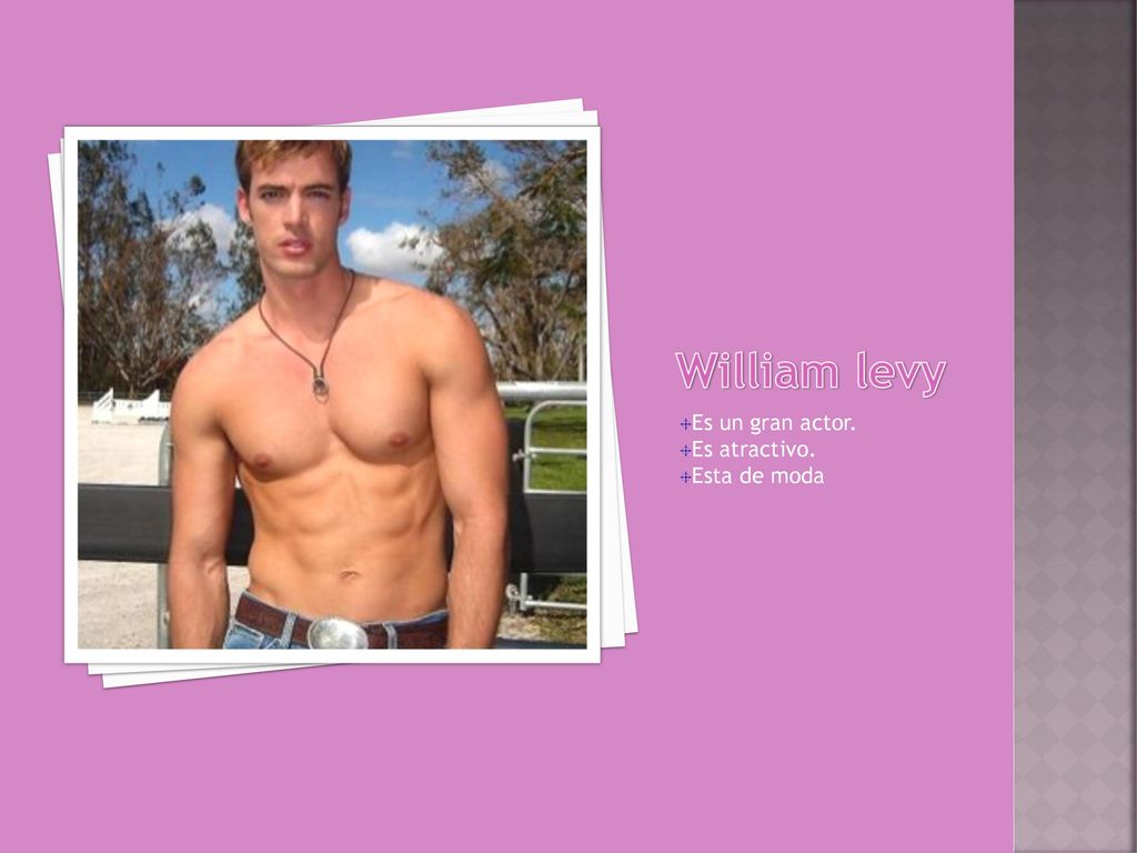 William levy Es un gran actor. Es atractivo. Esta de moda