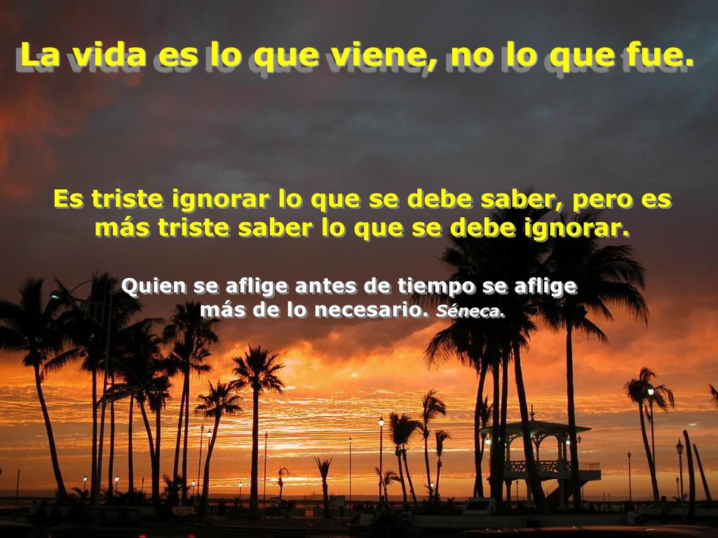 Quien se aflige antes de tiempo se aflige más de lo necesario. Séneca.