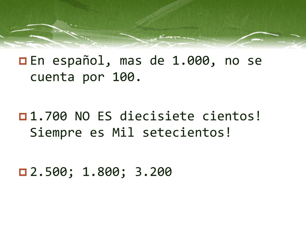 En español, mas de 1.000, no se cuenta por 100.