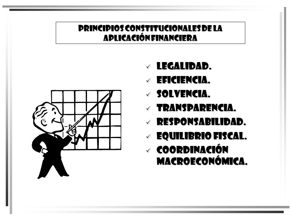 PRINCIPIOS CONSTITUCIONALES DE LA APLICACIÓN FINANCIERA