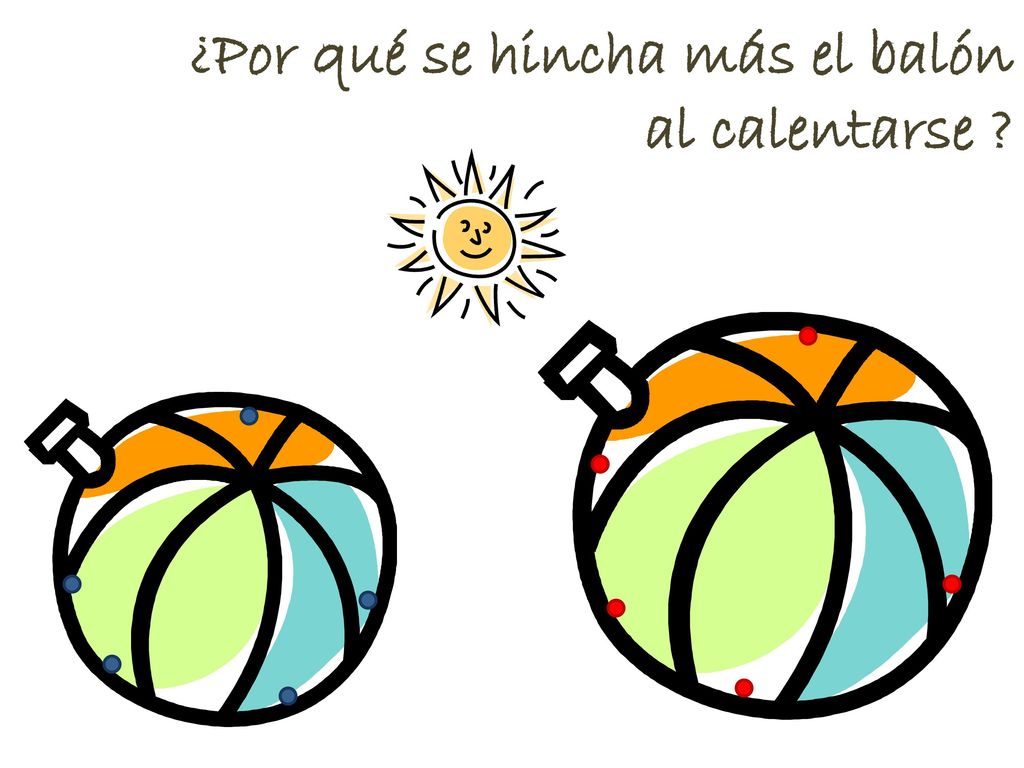 ¿Por qué se hincha más el balón al calentarse