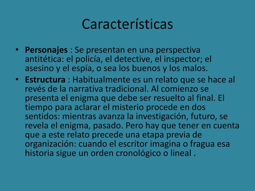 CUENTO POLICIAL. - ppt descargar