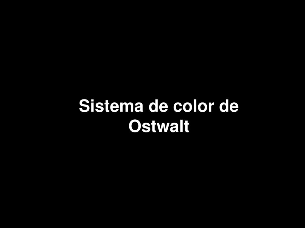 Sistema de color de Ostwalt