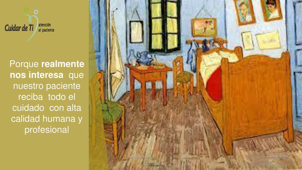 Porque realmente nos interesa que nuestro paciente reciba todo el cuidado con alta calidad humana y profesional