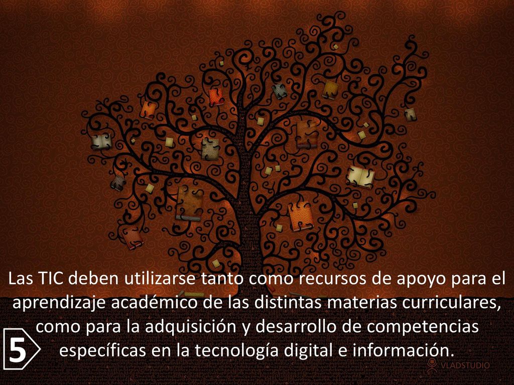 Las TIC deben utilizarse tanto como recursos de apoyo para el aprendizaje académico de las distintas materias curriculares, como para la adquisición y desarrollo de competencias específicas en la tecnología digital e información.