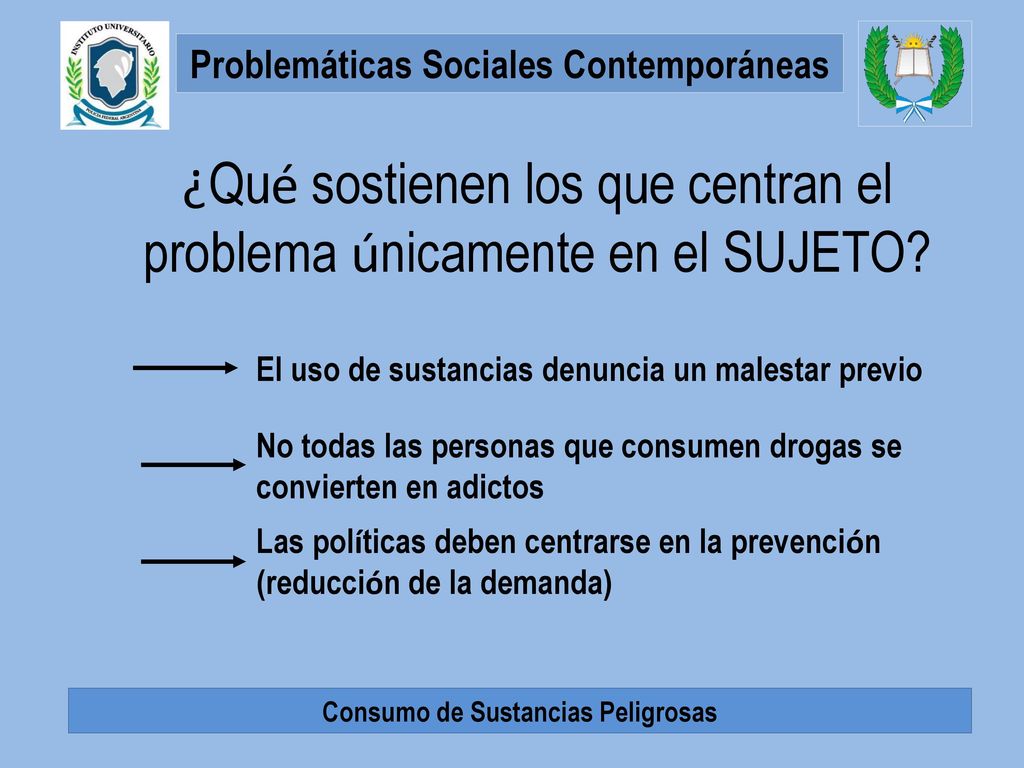 ¿Qué sostienen los que centran el problema únicamente en el SUJETO