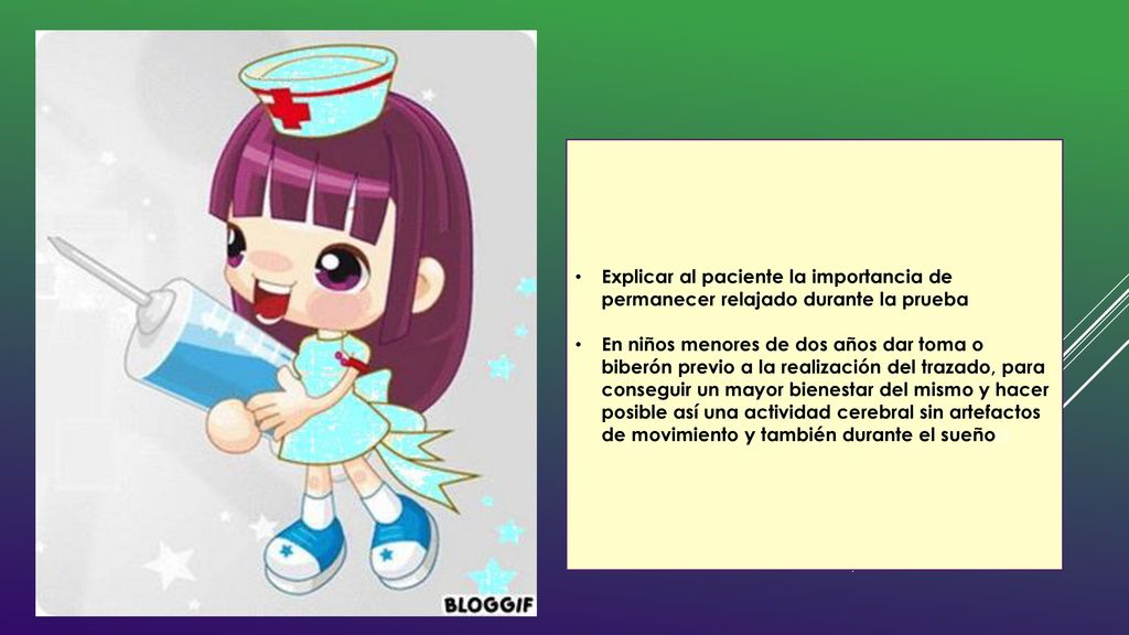 Explicar al paciente la importancia de permanecer relajado durante la prueba