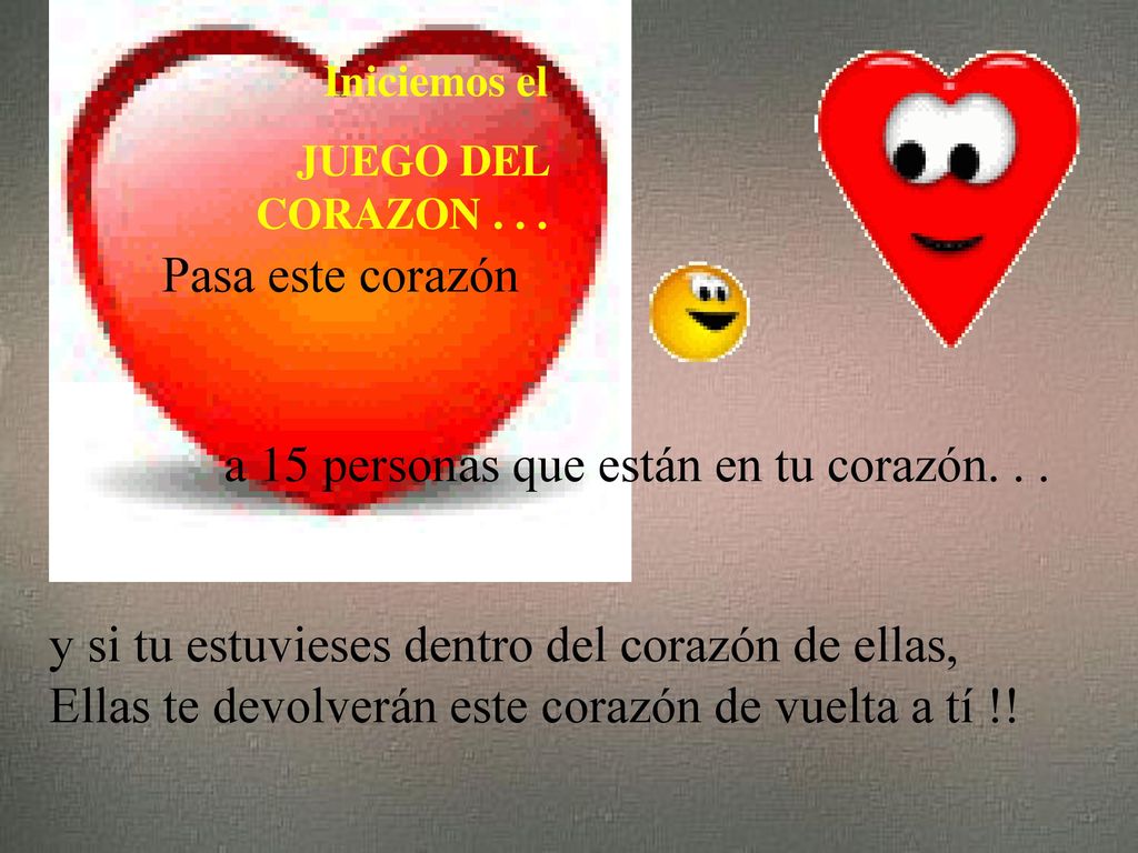 a 15 personas que están en tu corazón. . .