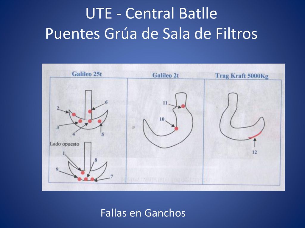 UTE - Central Batlle Puentes Grúa de Sala de Filtros