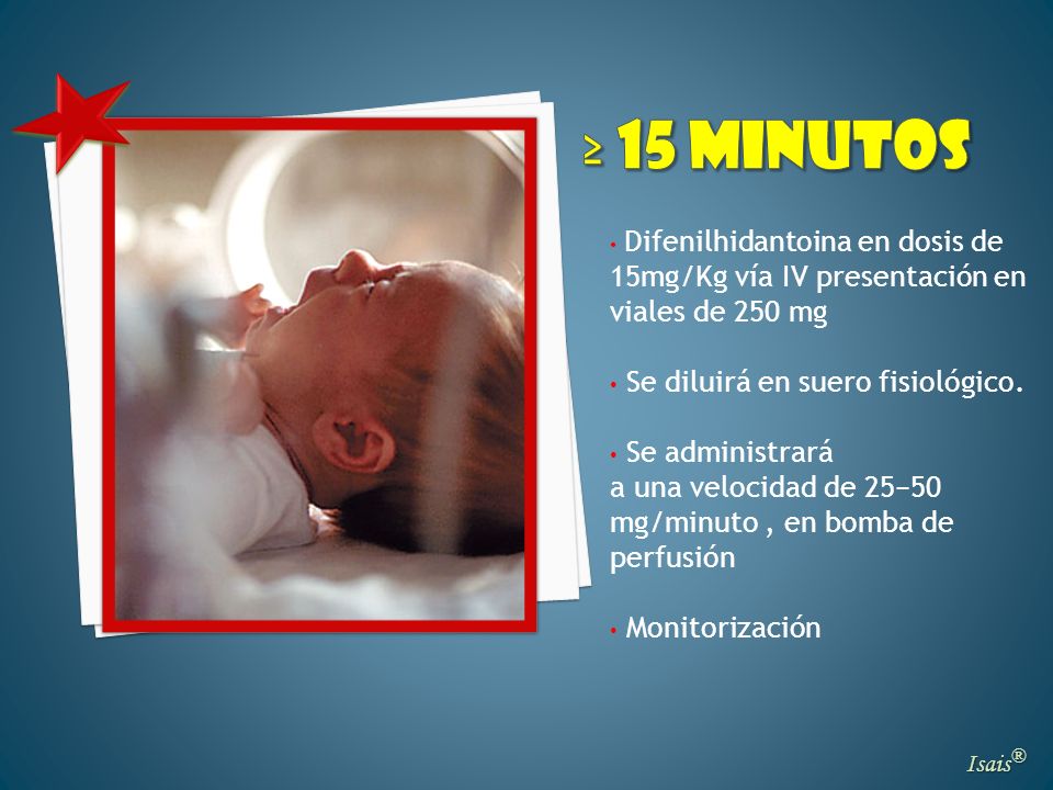 ≥ 15 minutos Se diluirá en suero fisiológico. Se administrará
