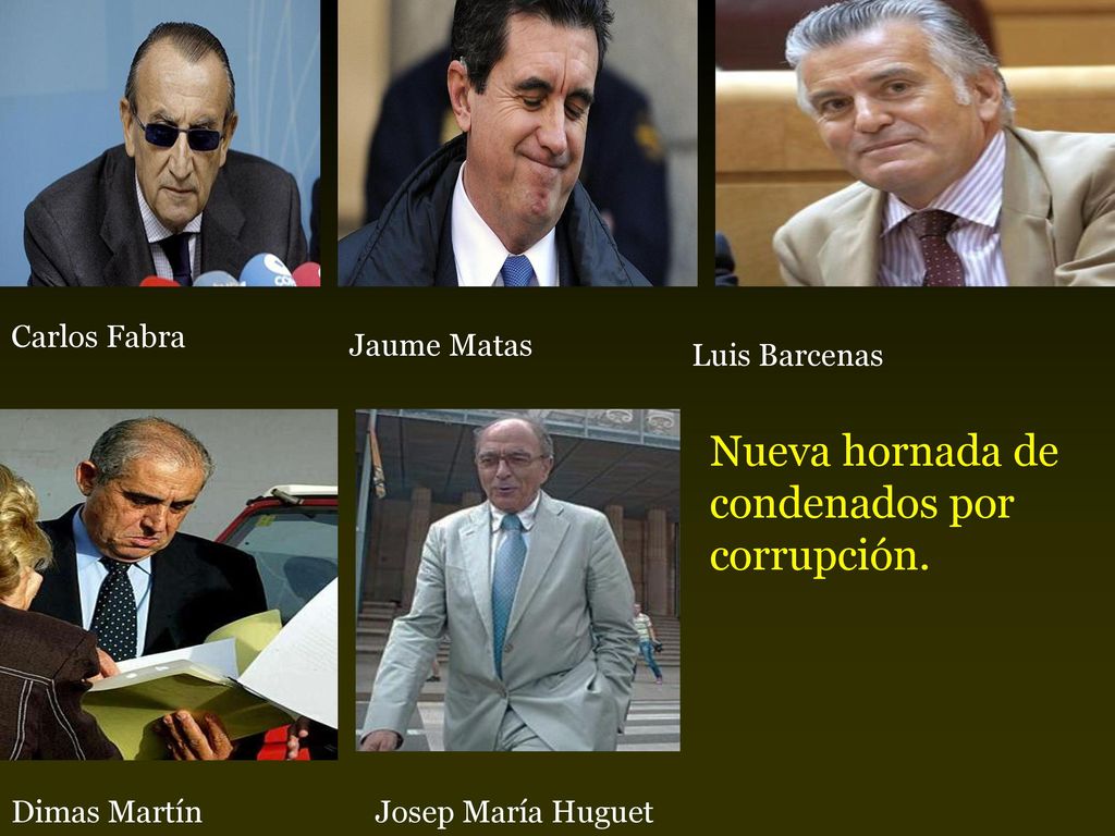 Nueva hornada de condenados por corrupción.