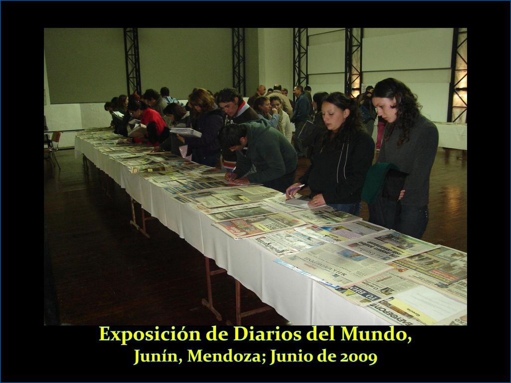 Exposición de Diarios del Mundo, Junín, Mendoza; Junio de 2009