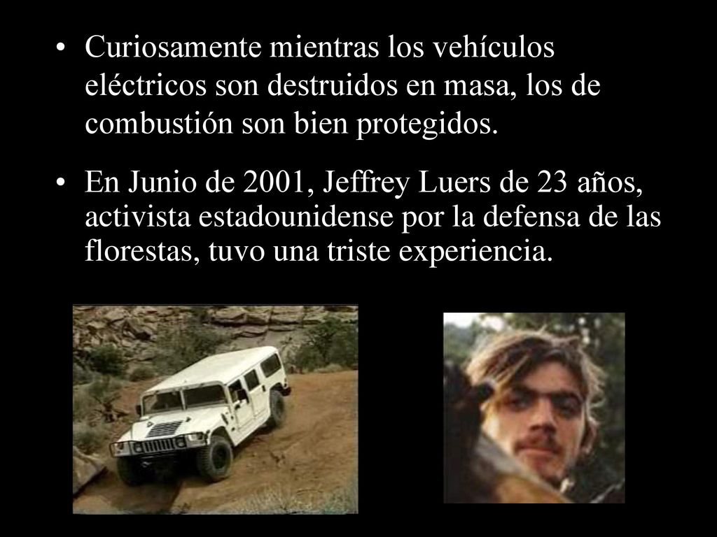 Curiosamente mientras los vehículos eléctricos son destruidos en masa, los de combustión son bien protegidos.