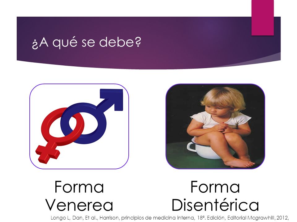 Forma Venerea Forma Disentérica ¿A qué se debe