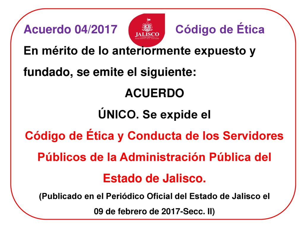 (Publicado en el Periódico Oficial del Estado de Jalisco el