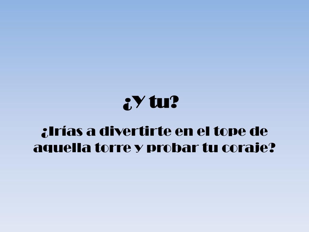 ¿Irías a divertirte en el tope de aquella torre y probar tu coraje