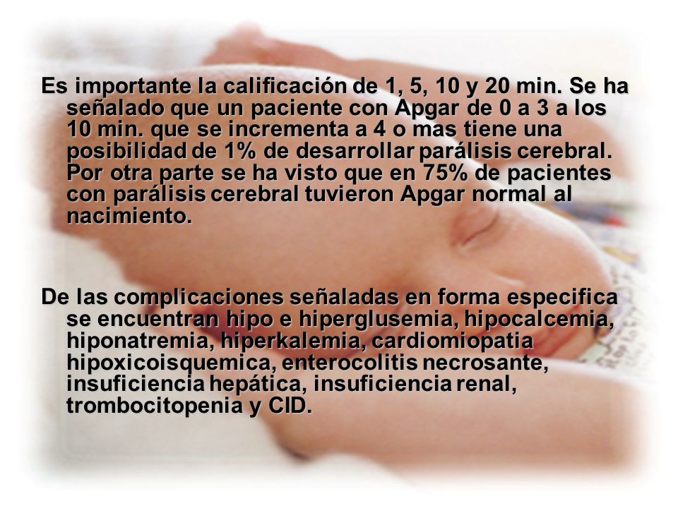 Es importante la calificación de 1, 5, 10 y 20 min