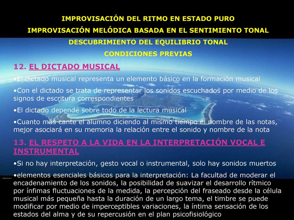13. EL RESPETO A LA VIDA EN LA INTERPRETACIÓN VOCAL E INSTRUMENTAL
