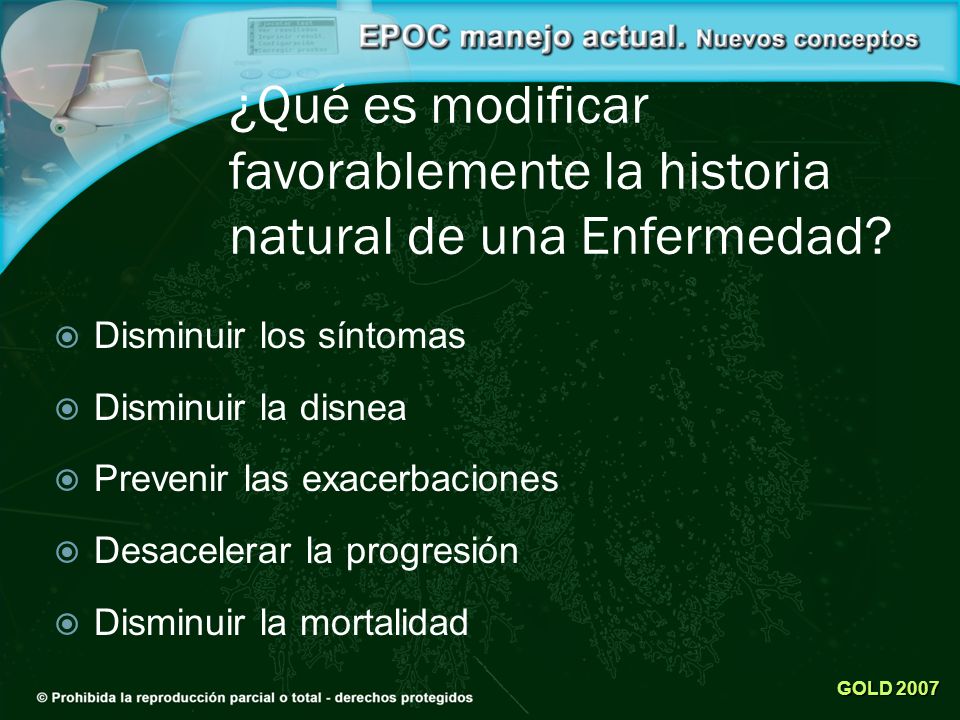 ¿Qué es modificar favorablemente la historia natural de una Enfermedad