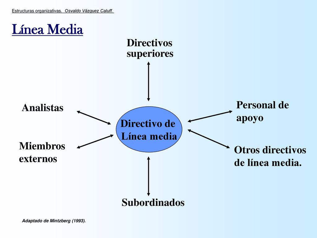 Línea Media Directivos superiores Personal de Analistas apoyo