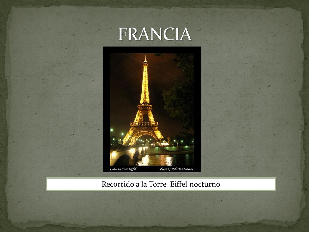 Recorrido a la Torre Eiffel nocturno