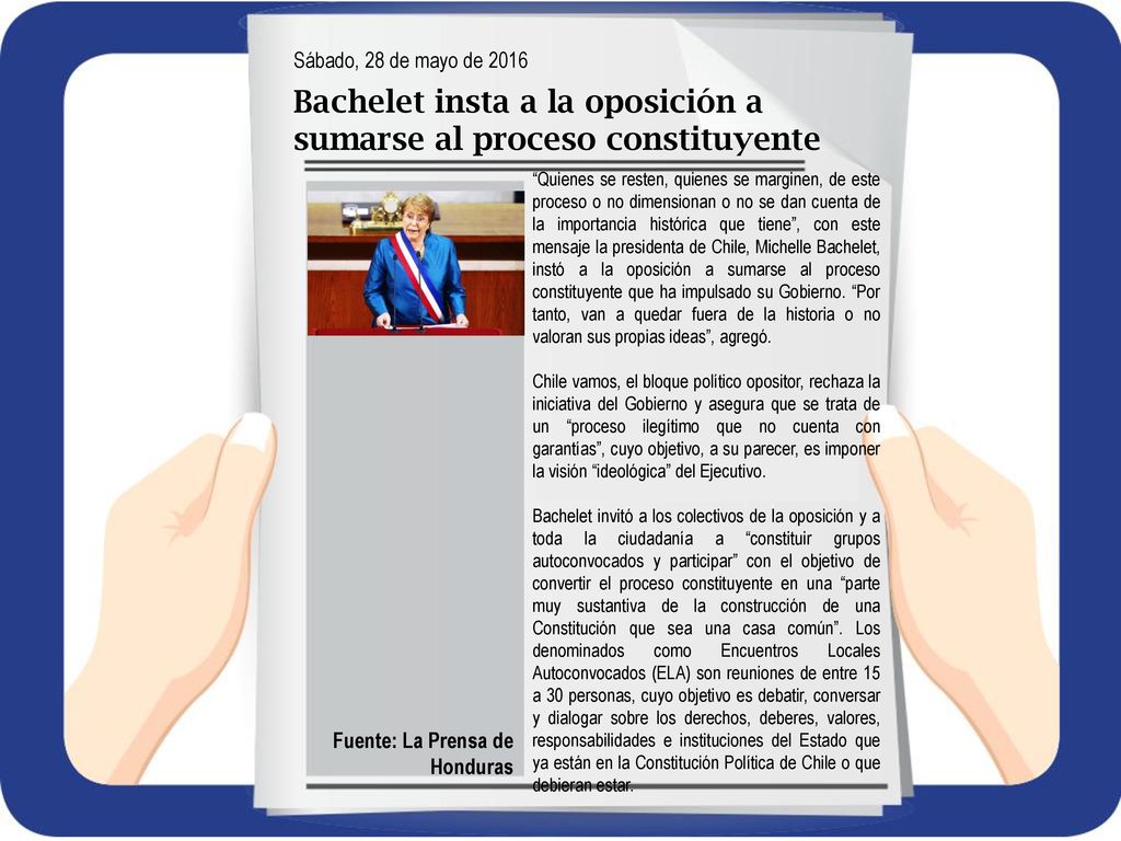 Bachelet insta a la oposición a sumarse al proceso constituyente