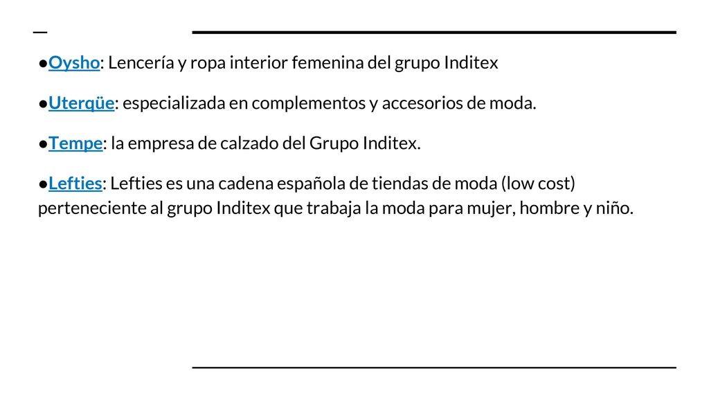 Oysho: Lencería y ropa interior femenina del grupo Inditex ​