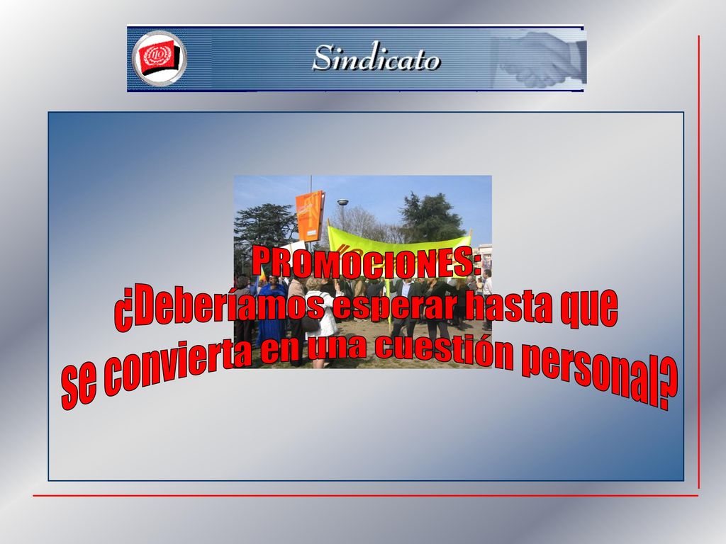 ¿Deberíamos esperar hasta que se convierta en una cuestión personal