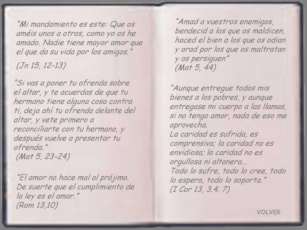 Todo lo sufre, todo lo cree, todo lo espera, todo lo soporta.