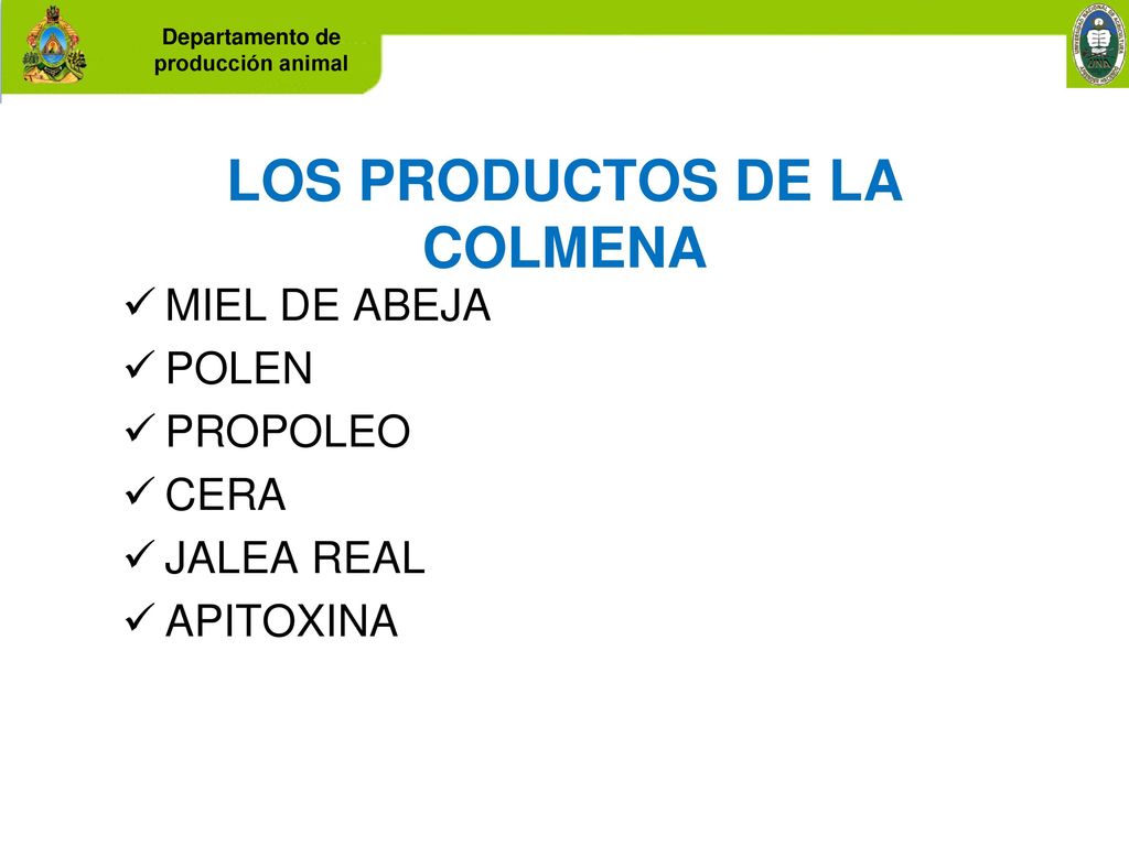 LOS PRODUCTOS DE LA COLMENA