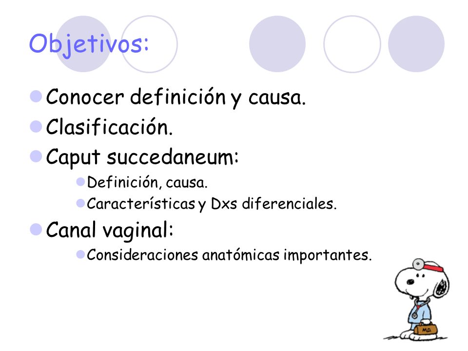 Objetivos: Conocer definición y causa. Clasificación.