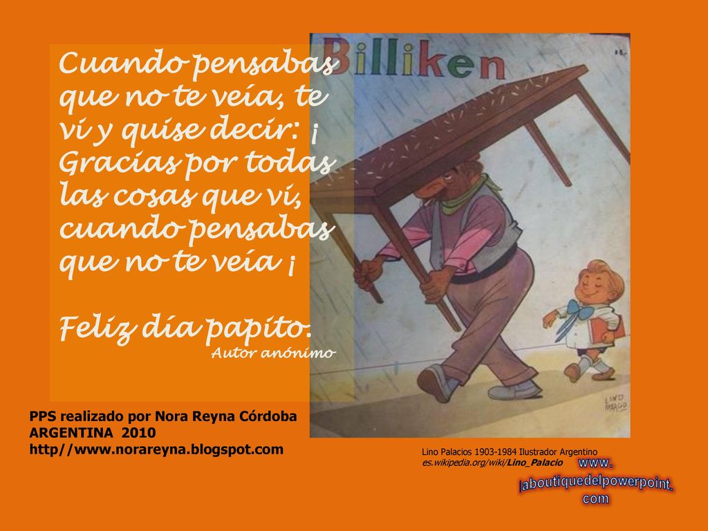 Cuando pensabas que no te veía, te vi y quise decir: ¡ Gracias por todas las cosas que vi, cuando pensabas que no te veía ¡