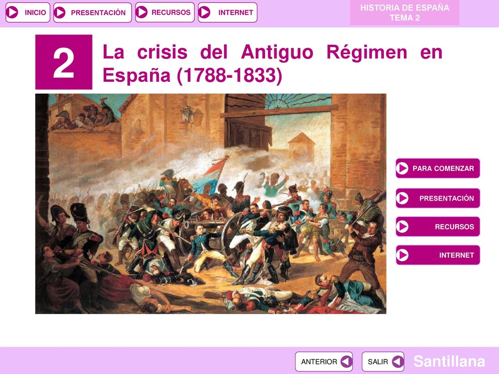 2 La crisis del Antiguo Régimen en España ( )