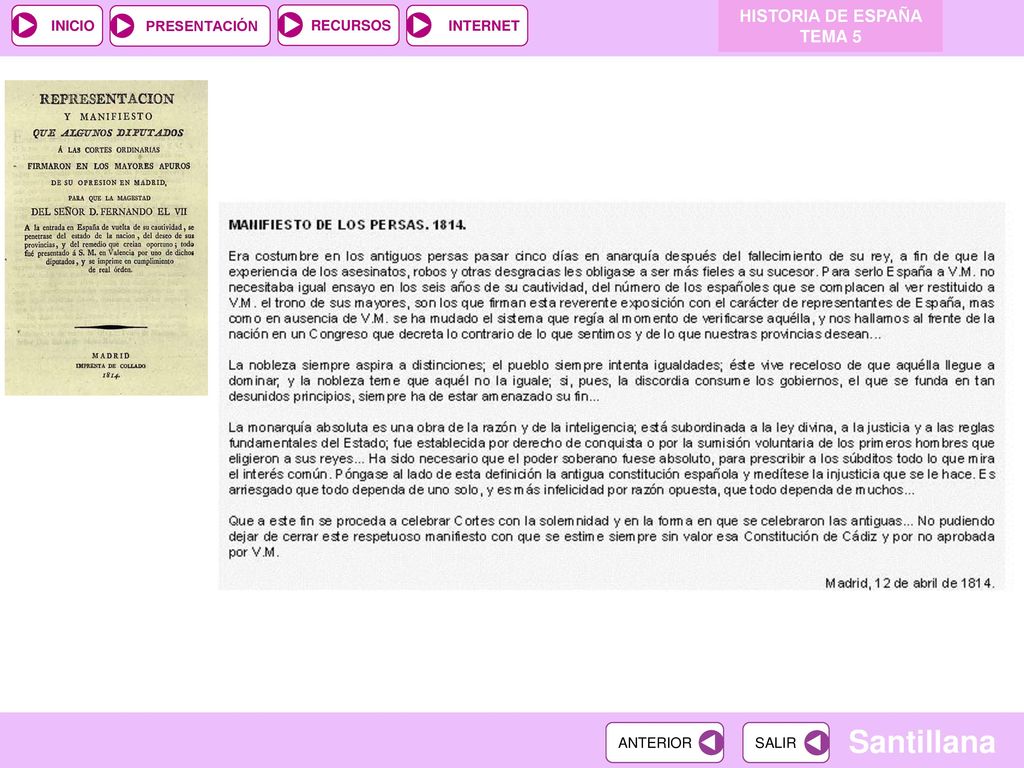 HISTORIA DE ESPAÑA TEMA 5 HISTORIA DE ESPAÑA TEMA 5