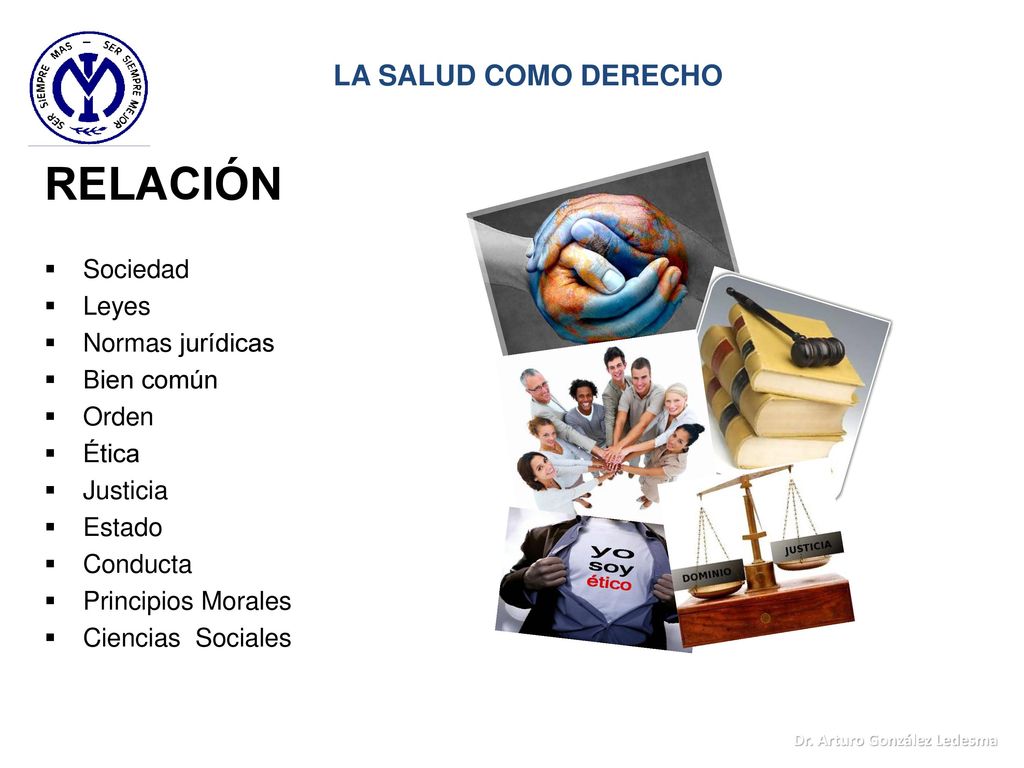 RELACIÓN LA SALUD COMO DERECHO Sociedad Leyes Normas jurídicas