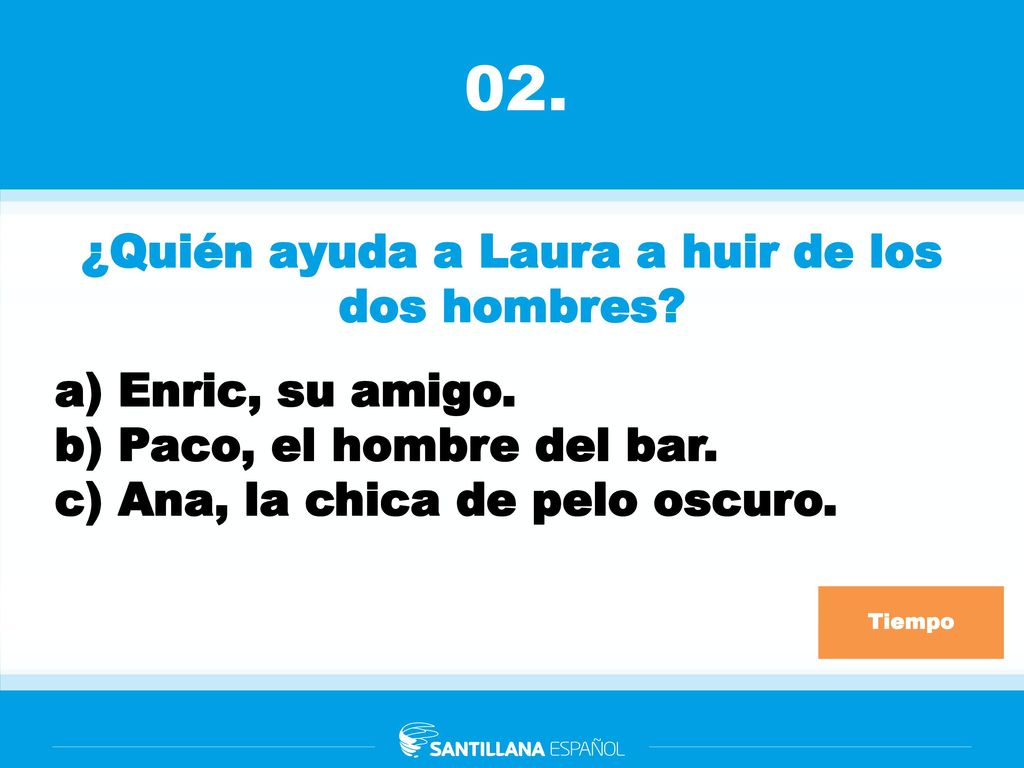¿Quién ayuda a Laura a huir de los dos hombres
