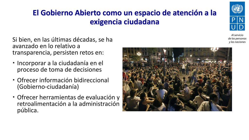 El Gobierno Abierto como un espacio de atención a la exigencia ciudadana
