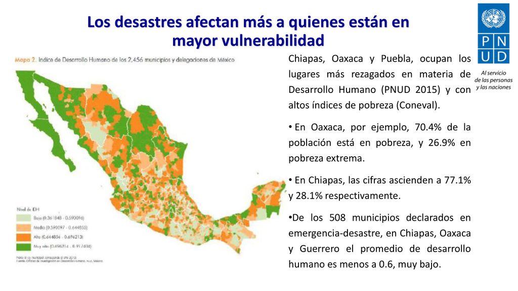 Los desastres afectan más a quienes están en mayor vulnerabilidad