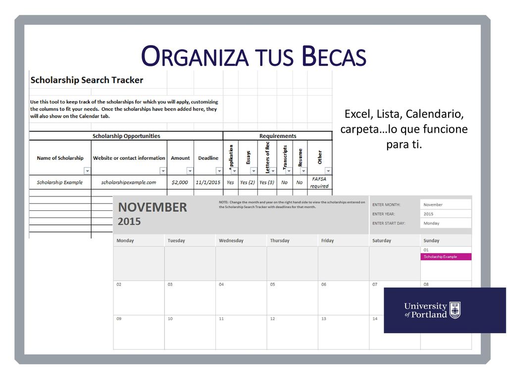 Excel, Lista, Calendario, carpeta…lo que funcione para ti.