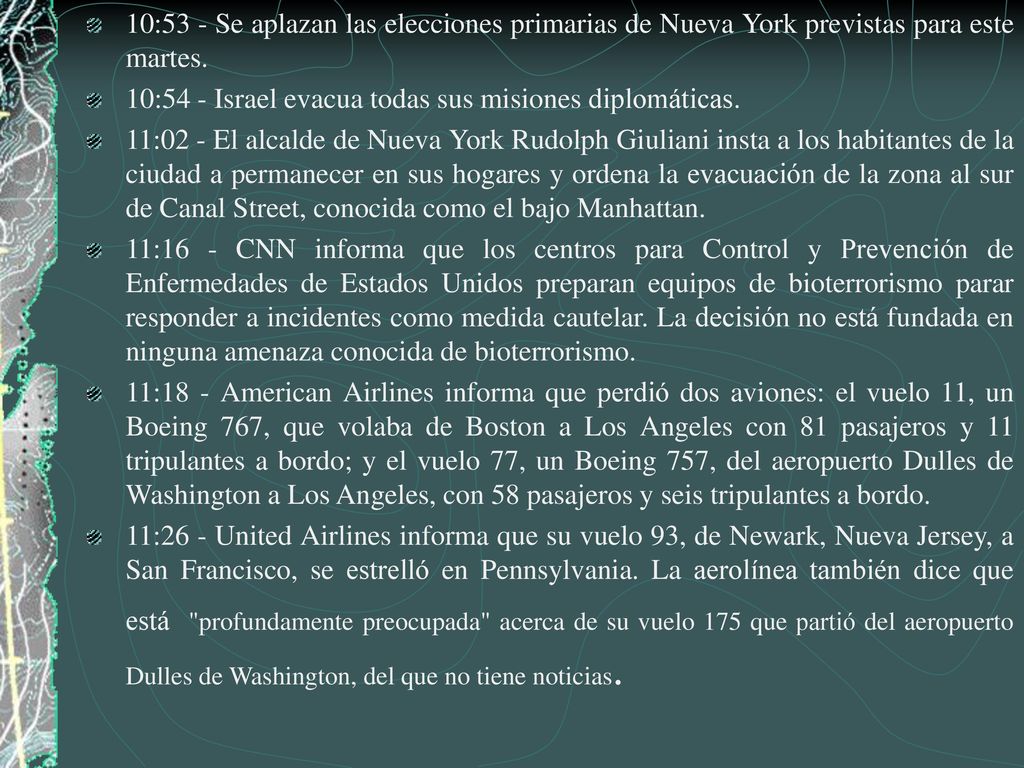 10:53 - Se aplazan las elecciones primarias de Nueva York previstas para este martes.