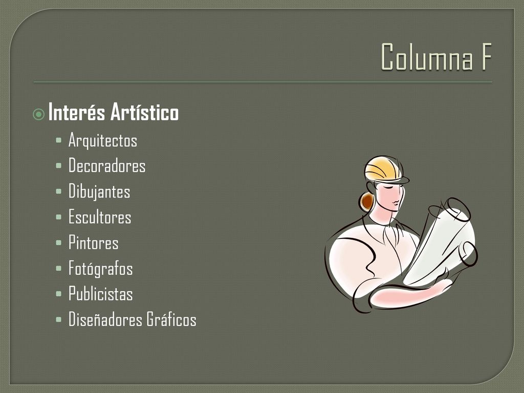 Columna F Interés Artístico Arquitectos Decoradores Dibujantes
