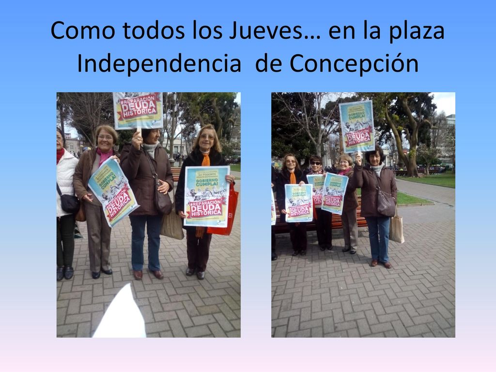 Como todos los Jueves… en la plaza Independencia de Concepción