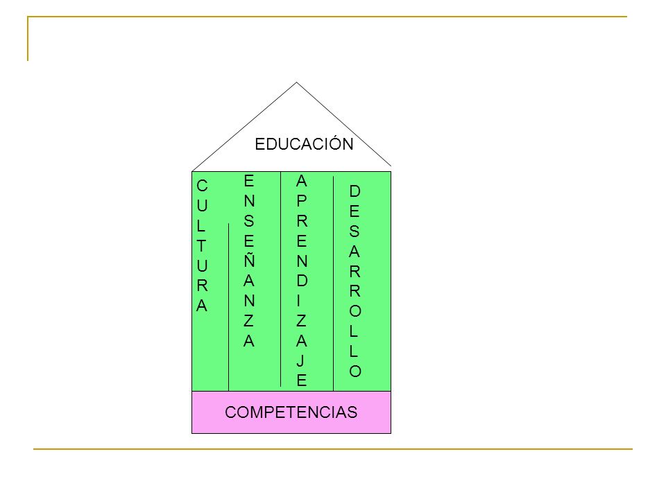 EDUCACIÓN E N S E Ñ A N Z A A P R E N D I Z A J E C U L T R A D E S A R R O L L O COMPETENCIAS
