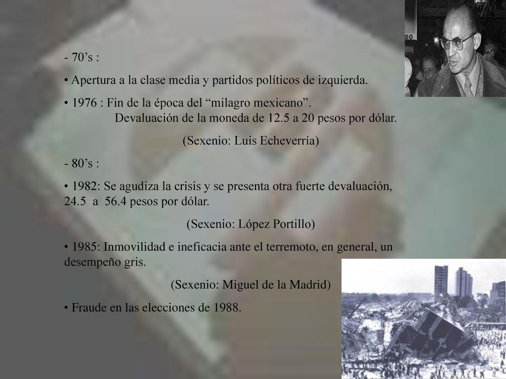 Apertura a la clase media y partidos políticos de izquierda.